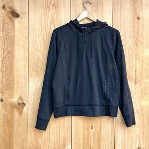 Athleta Black Quarter Zip Hoodie Sz Medium